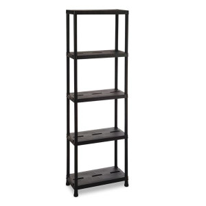 Toomax Shelving Unit Universal Pro 5 Tier, 5-Shelf Storage Solution, 24 in x 12 in x 71 in, 25 kg Capacity per Shelf