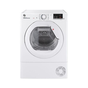 Hoover H-Dry 300 F/Standing 8Kg Heat Pump Tumble Dryer with Aquavision Technology, White, 8 kg, HLE H8A2DE-80
