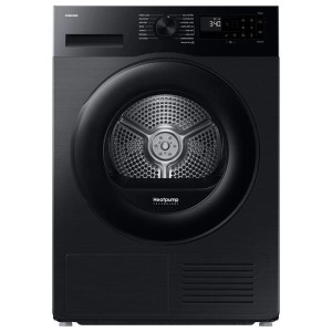 Samsung Series 5 Ai Energy 9Kg Heat Pump Tumble Dryer - Black, 9kg Capacity, Heat Pump Technology, Smart Control+, Anti-Crease Function, Black