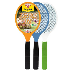 Zero In Electronic Bug Bat - Assorted Colours for Indoor and Outdoor Use, Kills Mosquitoes and Midge on Contact