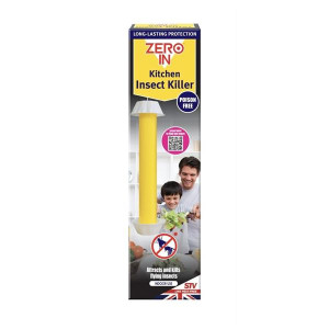 Zero In Kitchen Insect Killer - Assorted Colours, Poison-Free Insect Control for Kitchens, Fruit Flies and Houseflies