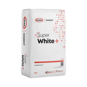 Oyak Super White + Cement, 25Kg, White, High Strength, Low Emission