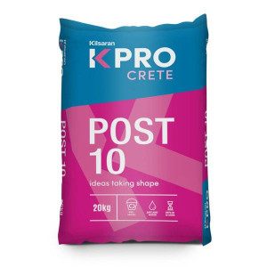 Kilsaran Post Mix 20Kg Quick-Setting Fine Concrete Mix, Grey, 20kg