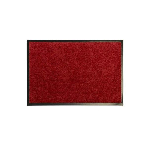 Varian Wash & Clean Mat Wine 40/60 cm, Machine Washable, Antislip Backing, Home Office Industrial Use