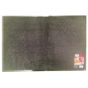 Varian Wash & Clean Mat, Black, 60/90 cm, Machine Washable, Non-Slip Backing, High Absorber, Polyamide, Home, Office, Industrial Use