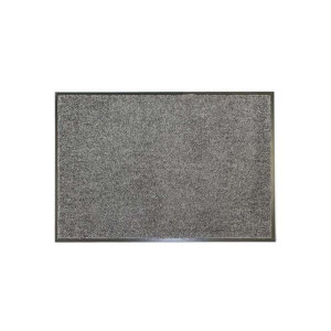 Varian Wash & Clean Mat, Grey, 60x90 cm, Machine Washable, Non-Slip Backing, High Absorber, Polyamide, Home, Office, Industrial Use