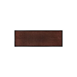 Varian Wash & Clean Mat Brown 180cm x 60cm, Machine Washable, High Absorber, Antislip Backing, Home Office Industrial Use
