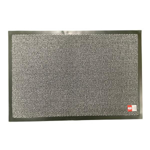 Varian Dust Control Mat, Grey and White, 60x90 cm, for Indoor Use, Hard Wearing, Moisture Absorbent