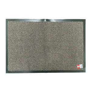 Varian Dust Control Mat, Beige and White, 60x90 cm, for Indoor Use, Hard Wearing, Moisture Absorbent