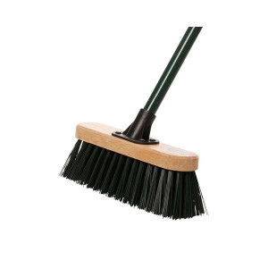 Varian Path Brush Green Metal 11Inch for Outdoor Cleaning