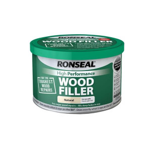 Ronseal High Performance Wood Filler White 275G, Quick Drying, Suitable for Indoors and Outdoors, White, Ronseal