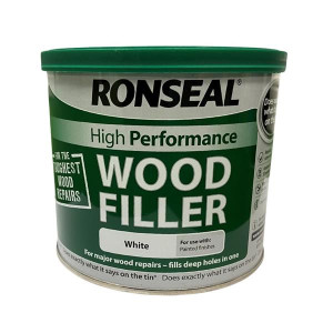Ronseal Wood Filler White, Quick Drying, 550g, Indoor & Outdoor Use