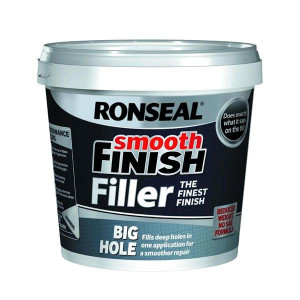 Ronseal Big Hole Ready Mix Filler 1.2L, Pre-Mixed Formula for Smooth Finish, Suitable for Plaster, Stone, Concrete and Wood