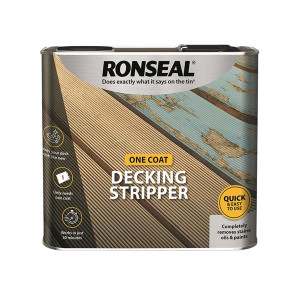 Ronseal Decking Stripper, 2.5L, for Softwood and Hardwood Decking, Easy to Use, 30 Minute Application