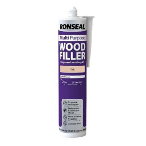 Ronseal Multi Purpose Wood Filler Light 310Ml for Wood Repair, Dries in 2 Hours, Can be Sanded, Painted or Varnished, 310Ml