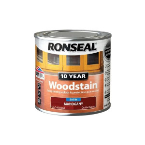 Ronseal Woodstain 10Yr Mahogany 750Ml - 10-year protection for exterior wood