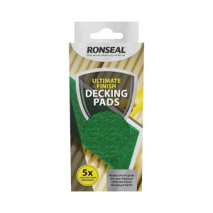 Ronseal Refill Pads for Ultimate Finish Decking Kit, Semi-Gloss Black, 1 Pad per Pack