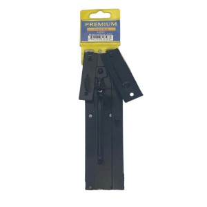 Premium Suffolk Latch Black with Thumb-Operated Lever and Padlock Secure for Doors