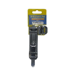 Premium - 6Inch Chrome Slide Bolt for Doors and Cabinets