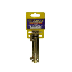 Premium - Barrel Bolt Necked 4Inch Brass Door Security Lock for Home or Business