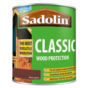 Sadolin Classic All Purpose Woodstain, 2.5L, Exterior and Interior Wood Finish, Decking, Fencing, Cladding