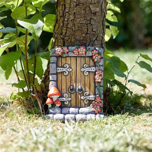Whimsical Polyresin Garden Gate by Smart Garden, 15 x 11 cm, Colourful, Indoor/Outdoor Use