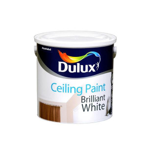 Dulux Ceiling Paint 2.5L, Matt Finish, 13-15m²/litre Coverage, 2-4 hours Drying Time, 2 Coats