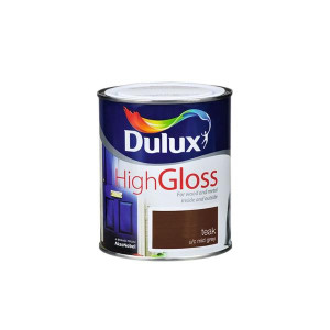 Dulux High Gloss Teak 750ml Paint for Interior & Exterior
