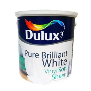 Dulux Pure White Soft Sheen Paint, 10L, for Interior Walls