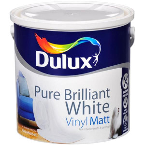 Dulux Pure White Matt Paint, 5L