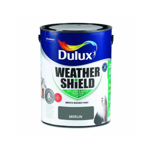 Dulux Weathershield Merlin 5Ltr Exterior Paint for Long Lasting Durability and Colour Retention