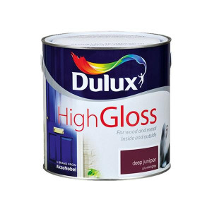 Dulux High Gloss Deep Juniper Paint, 2.5L, Solvent Based, Exterior & Interior Use