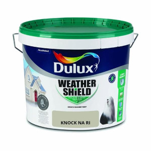 Dulux Weathershield Smooth Masonry Paint, 10L, Anti-Fade, Mould & Algae Resistant, Exterior Use