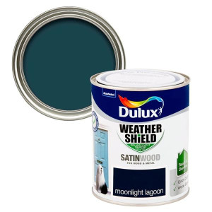 Dulux Weathershield Exterior Satinwood - Moonlight, 750ml, Water-Based, Exterior Wood & Metal Finish