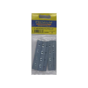Premium Choice Mending Plates 3" Zinc, Pack of 6 for Woodworking