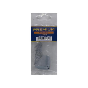 Premium Choice Corner Braces 1" for Woodworking and Construction Applications, Pack of 41, Zinc Coated