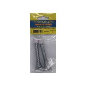 Premium Choice Nickel Doorstop, Pack of 2, 8cm