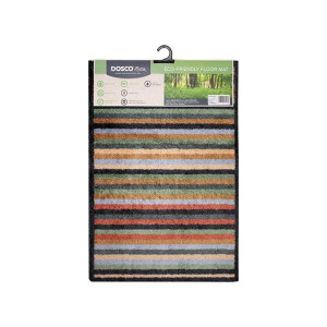 Dosco Mat Colour Stripes 50 X 75Cm, Super Absorbent, Machine Washable, Zero Waste
