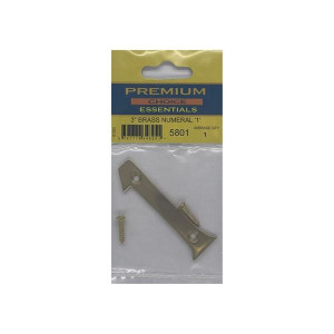 Brass Number '1' by Premium Choice, 3 inches, Home Decor
