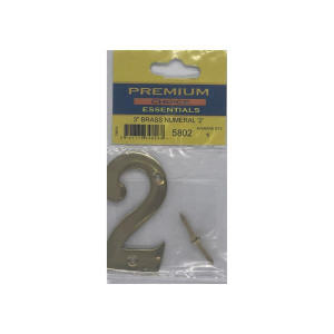 Premium Choice 3" Brass Number '2'