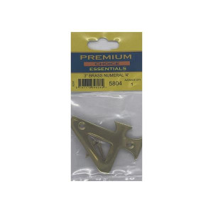 Brass Number '4' by Premium Choice, 3 inches
