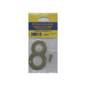 Brass Number '8' by Premium Choice, 3 inches, Home Decor