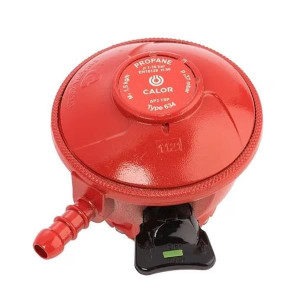 Calor Propane Patio Gas Regulator 27mm Clip-On, Black, UK Safety Standards, 37mbar Pressure, 5kg and 13kg Calor Gas Compatible