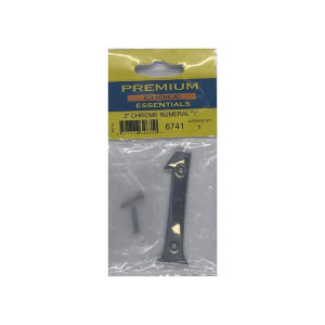 Chrome House Number by Premium Choice, 3 inches