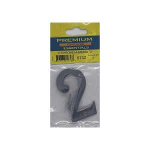 Chrome House Number by Premium Choice, 3 inches