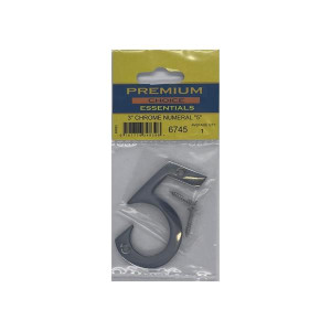Chrome House Number by Premium Choice, 3 inches