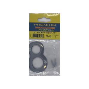 Chrome House Number '8' by Premium Choice, 3 inches