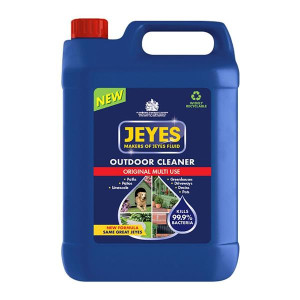 Jeyes Fluid 5 Ltr Outdoor Cleaner, Kills 99.9% of Germs, 5L, Effective Drain Unblocker and Disinfectant for Water Butts and Gardening Tools