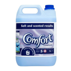 Comfort Complete Fabric Softener, 5L, Long Lasting Fresh Fragrance, Hypoallergenic, 45 Washes per 5L