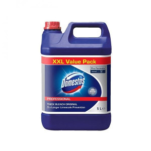 Domestos Original Toilet Bleach, 5L, Long Lasting Protection, Kills 99% of Germs